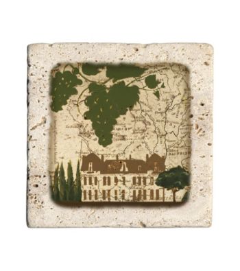 Thirstystone® Villa Map 4-pk. Coasters