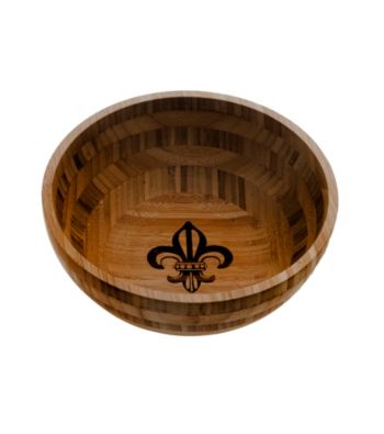 Thirstystone Fleur de Lis Bamboo Salad Bowl