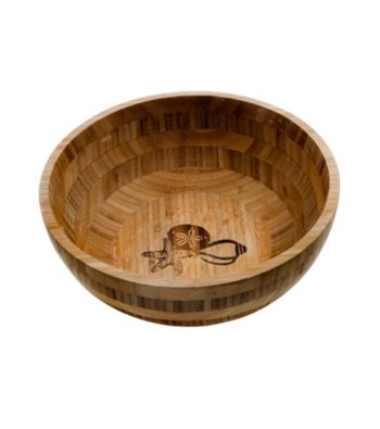Thirstystone Seashell Bamboo Salad Bowl