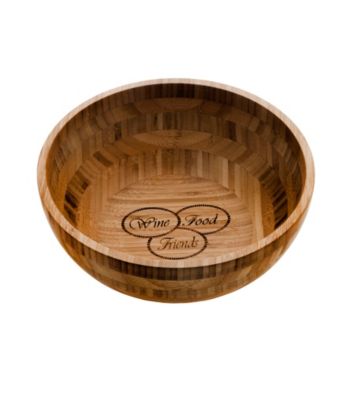 Thirstystone Wine, Food, and Friends Bamboo Salad Bowl