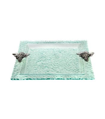 Thirstystone® Grapes Square Glass Tray