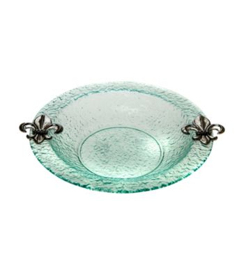 Thirstystone® Fleur de Lis Round Glass Bowl