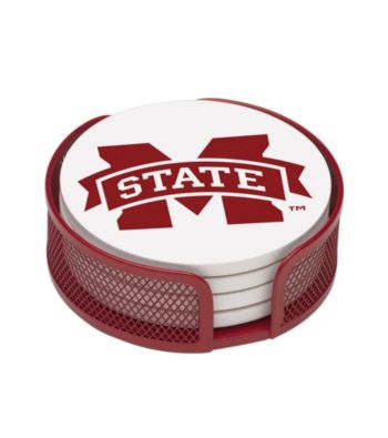 Thirstystone® Mississippi State 4-pc. Coaster Set with Holder