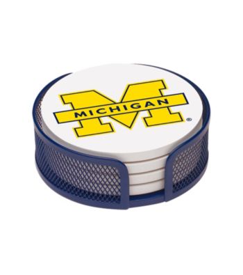 Thirstystone® University of Michigan 4-pc. Coaster Set with Holder