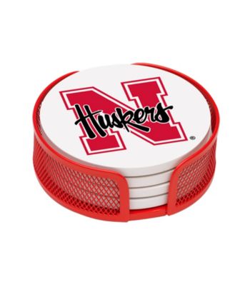 Thirstystone University of Nebraska 4-pc. Coaster Set with Holder