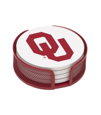 Thirstystone® University of Oklahoma 4-pc. Coaster Set with Holder