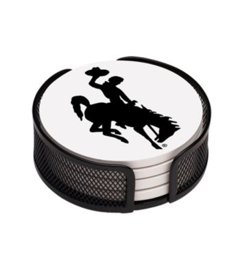 Thirstystone® University of Wyoming 4-pc. Coaster Set with Holder