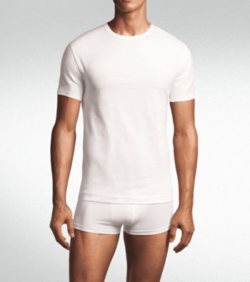 Calvin Klein Men's 3-Pack Slim Fit Crew T-Shirt - White