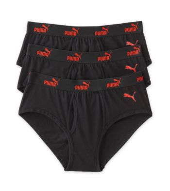 PUMA® Men's Sport Lifestyle 3-Pack Brief - Black