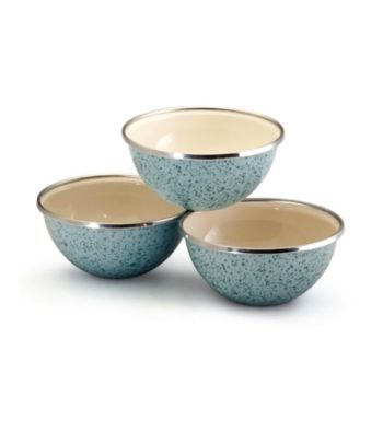 Paula Deen® Blue Signature Enamel on Steel 3-pc. Prep Bowl Set