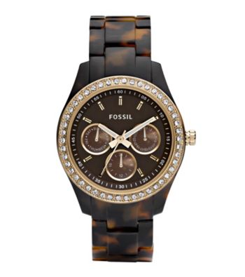 Fossil® Women's Stella Multifunctional Brown Dial Watch