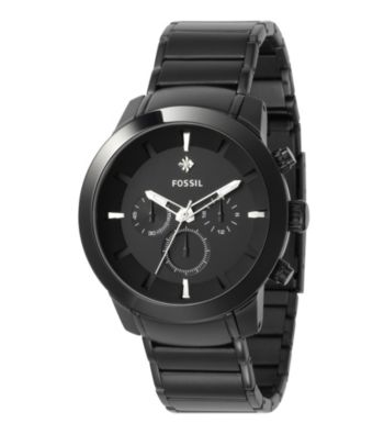 Fossil® Men's '54 Diamond Chronograph Black Plated Watch