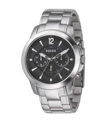 Fossil® Men's '54 Chronograph Black Dial Watch