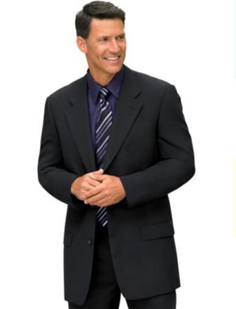 Gold Series™ Men's Big & Tall Suit Separate Sportcoat with Jacket Relaxer™ - Black