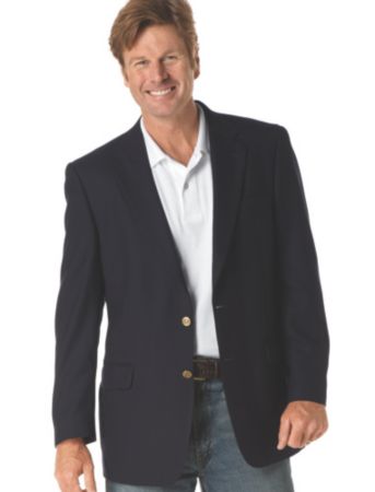 Silver Edition® Men's Big & Tall Traveler Technology™ Blazer - Navy