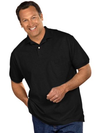 Harbor Bay® Men's Big & Tall Pocket Piqué Polo