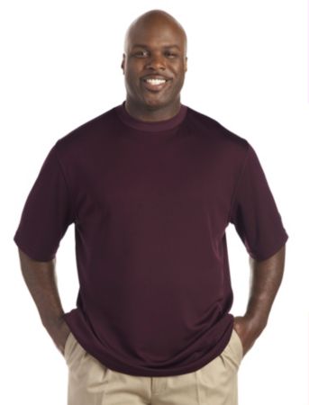 Reebok® Men's Big & Tall Golf Play Dry® Men's Mockneck Tee