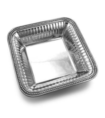 UPC 019328053018 product image for Wilton Armetale Flutes & Pearls Collection - Square Bowl | upcitemdb.com