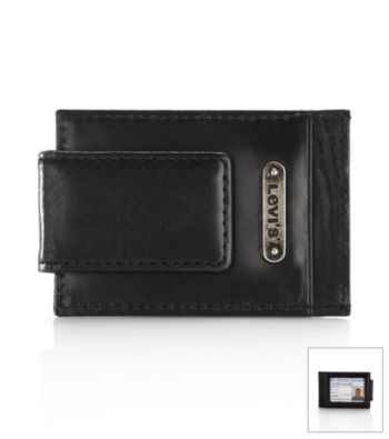 Levi's® Men's Card Case Magnetic Wallet - Black