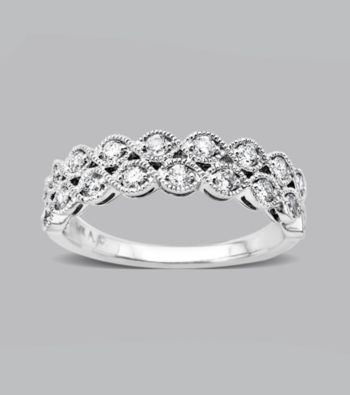 10K White Gold .46 ct. t.w. Diamond Band Ring