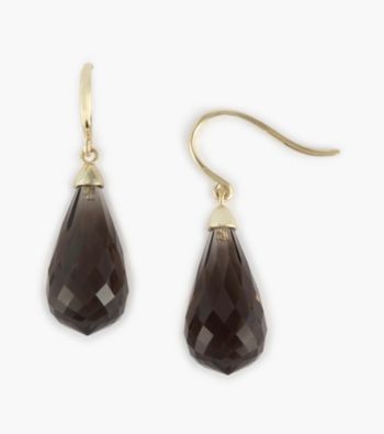 Effy® 14K Gold Smoky Quartz Earring