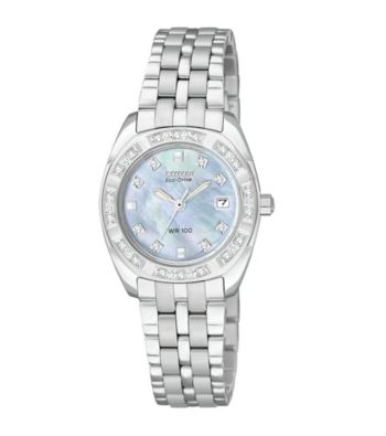 Citizen® Women's Eco Drive Paladion Mother-of-Pearl Watch