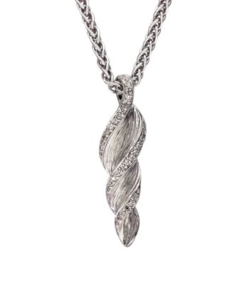 Effy® Collection Sterling Silver .18 ct t.w. Diamond Pendant
