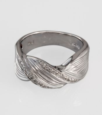 Effy® Sterling Silver .15 ct. t.w. Diamond Band Ring
