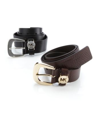 MICHAEL Michael Kors® Leather Cutout Logo Belt