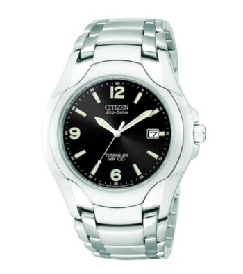 CitizenÂ® Men's Eco-Drive Titanium WR100 Watch