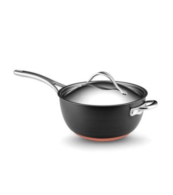 Anolon® Nouvelle Copper 5.5-qt. Covered Saucier with Helper Handle