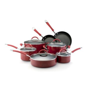KitchenAid® Red Porcelain Nonstick 12-pc. Cookware Set