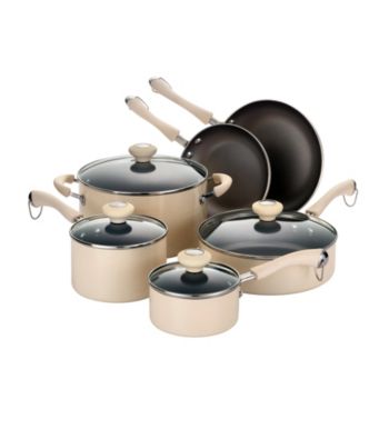 Paula Deen® Oatmeal Traditional Porcelain 10-pc. Cookware Set