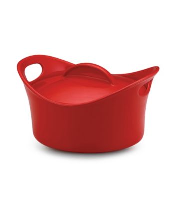 Rachael Ray® Red Stoneware 2.75-qt. Covered Round Casserole