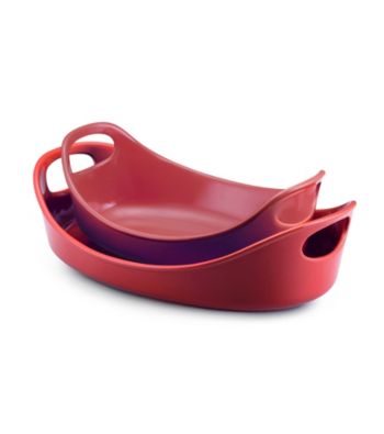 Rachael Ray® Stoneware Oval Baker Set: 1.25-qt. & 2.25-qt.