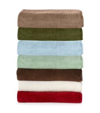 Elite Home Products All Seasons Plush Micro Fleece Blankets