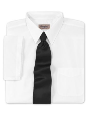 Comfort Zone® Men's Big & Tall Neck-Relaxer® Broadcloth Dress Shirt - White