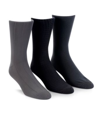 Calvin Klein Men's Microfiber Assorted 3-pk. Socks - Gray