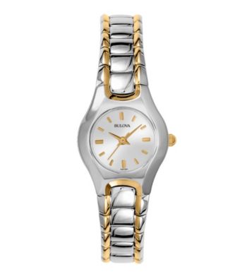 Bulova® Women's Two-Tone Gold and Silver Watch