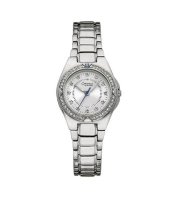 Caravelle® by Bulova Women's Stainless Steel with Crystal Accent Watch