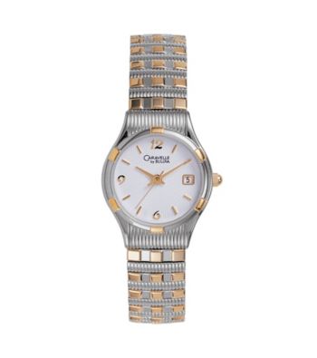 Caravelle® by Bulova Women's Two-Tone Bracelet with White Dial Watch