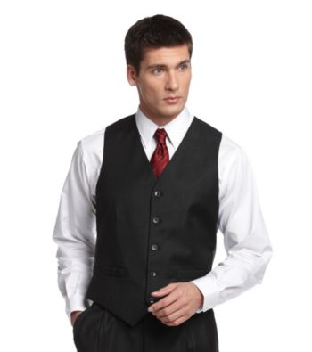 Dockers® Men's Striped Vest - Black