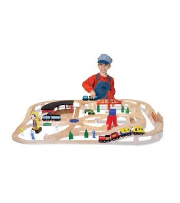 Melissa & Doug® Wooden Railway Set