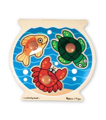 Melissa & Doug® Wooden Fish Bowl Jumbo Knob Puzzle