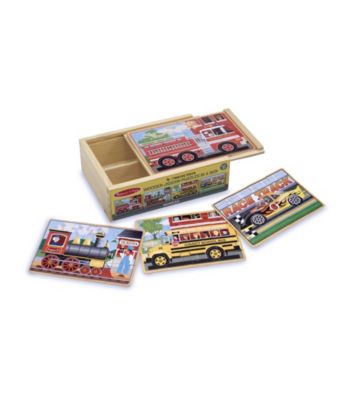 Melissa & Doug® Vehicle Puzzles in a Box