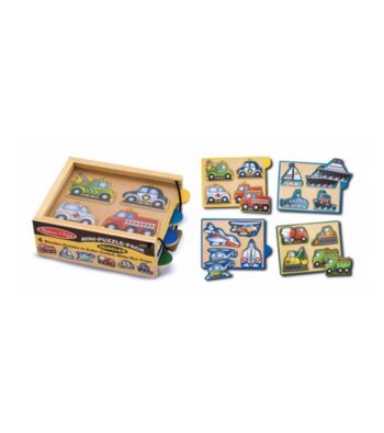 Melissa & Doug® Vehicles Mini-Puzzle Pack