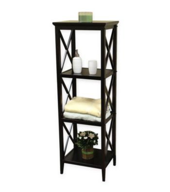 RiverRidge Home Products X-Frame Towel Tower - Espresso