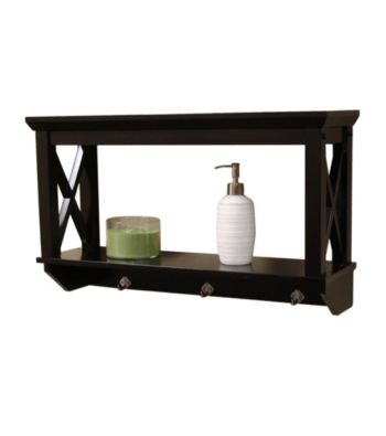 RiverRidge Home Products X-Frame Bathroom Wall Shelf - Espresso