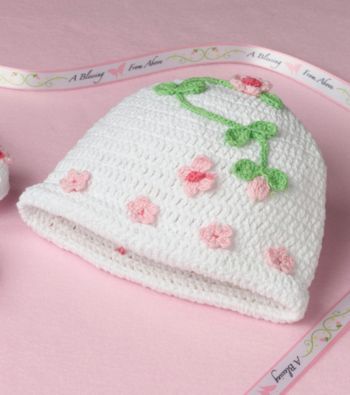 Lillian Rose® Baby Floral Crocheted Cap