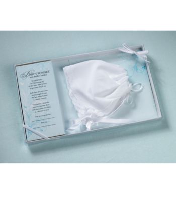 Lillian Rose® Baby White Keepsake Bonnet